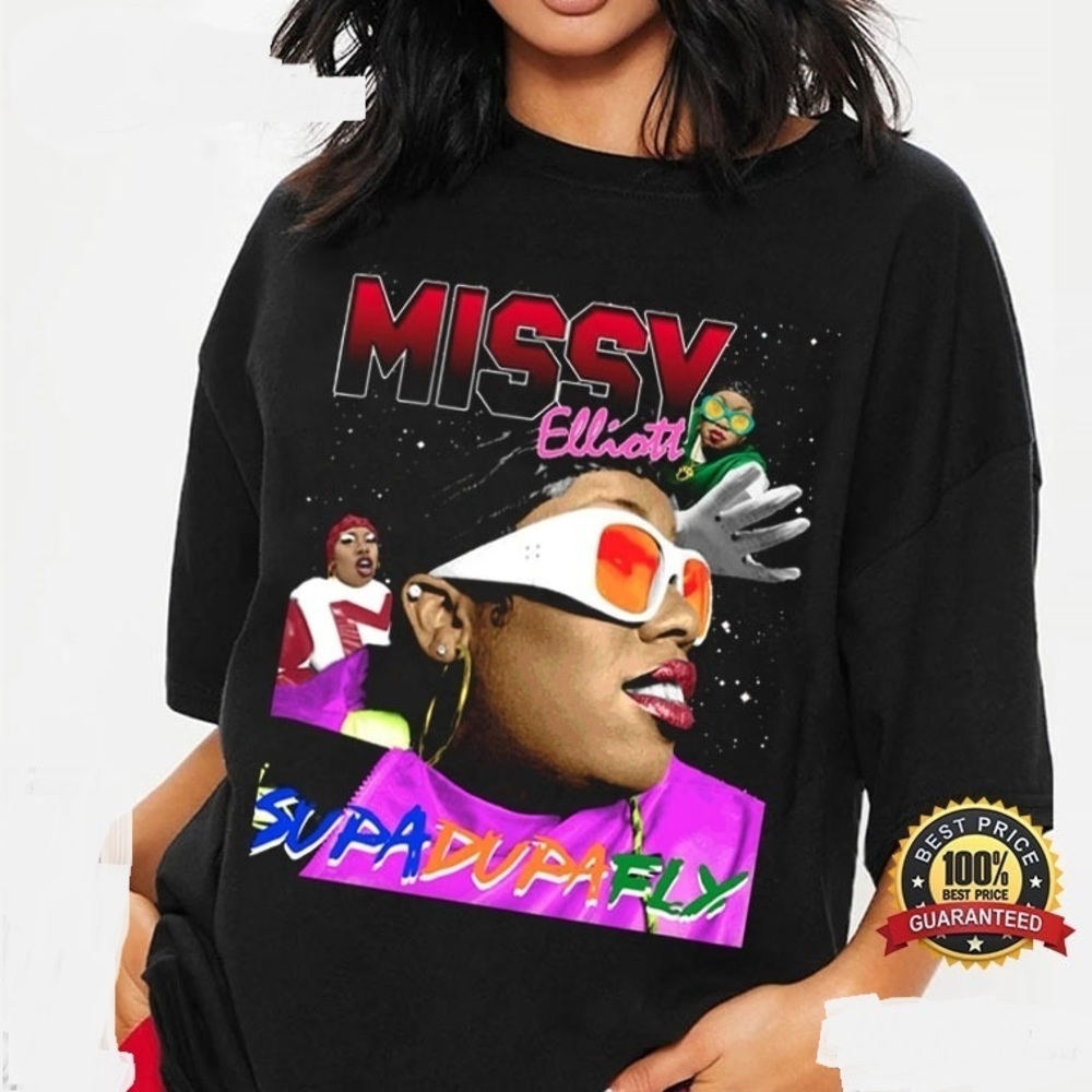 Missy Elliott Hip Hop 90s Retro Shirt - Picture 1 of 4